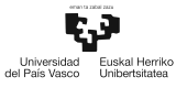 Logo universidad País Vasco - Euskal Herriko Unibertsitatea